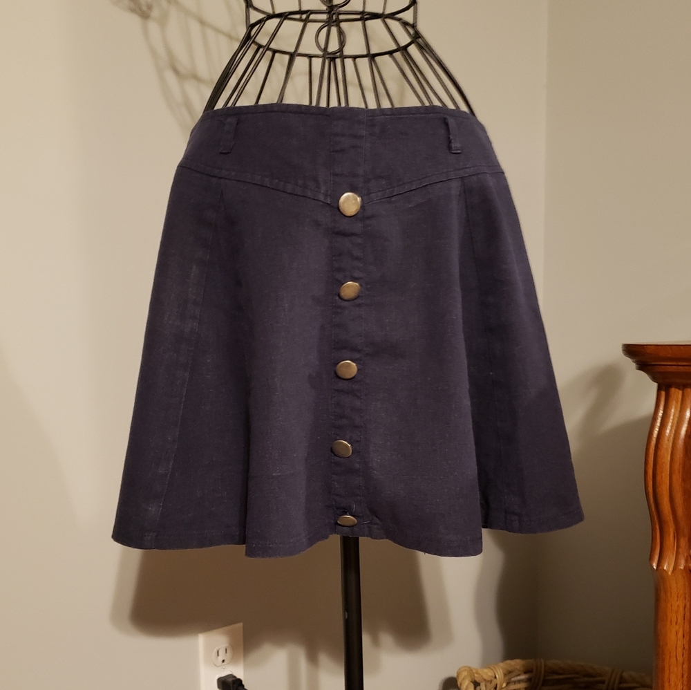 Blue Canvas Skater skirt